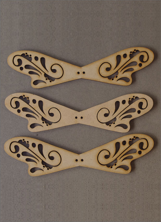 Wooden Angels Wings - 3 Pack