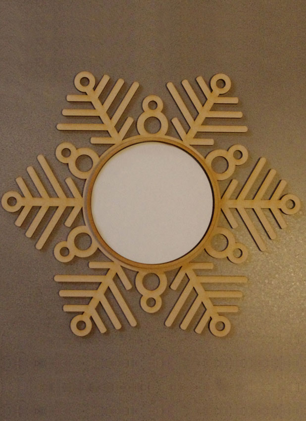 Christmas Snowflake Frame 2