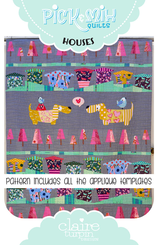 Houses 2 - Complete Pick and Mix pattern including Applique