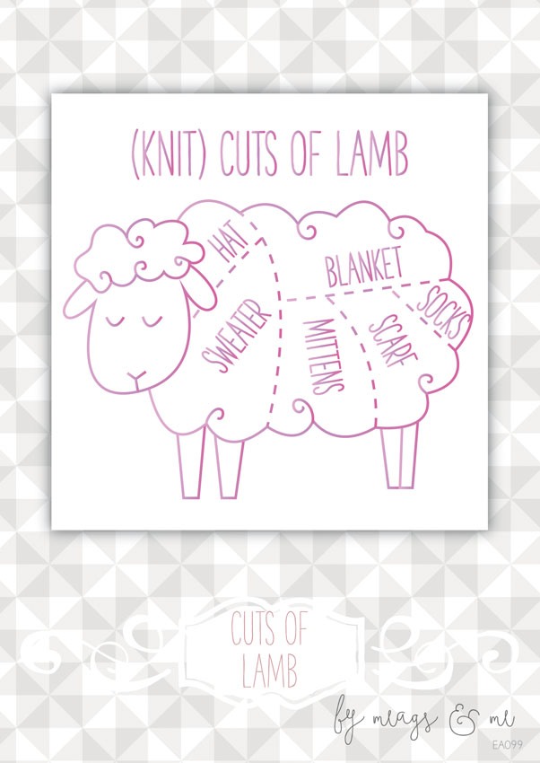 Cuts of Lamb - Includes Digitally Printed Linen