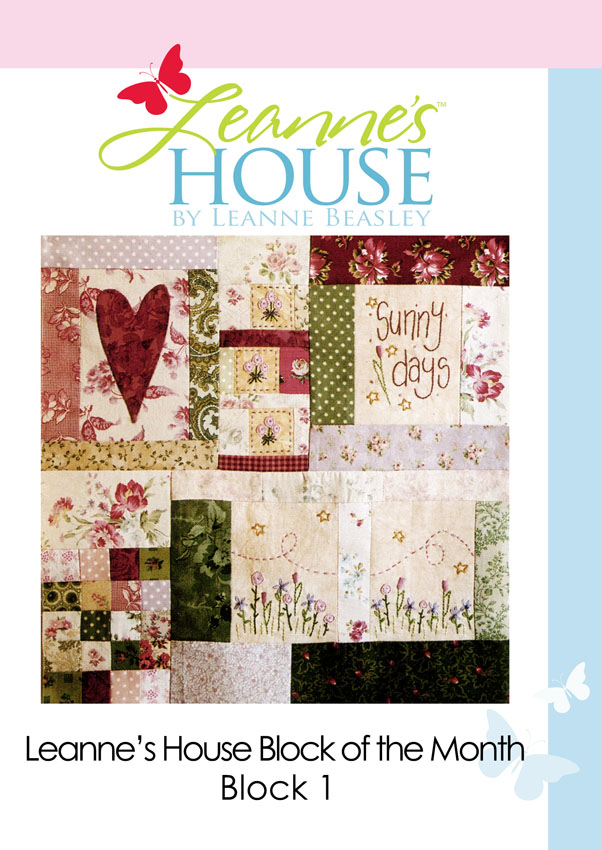 Leanne's House Block of The Month - Block 1