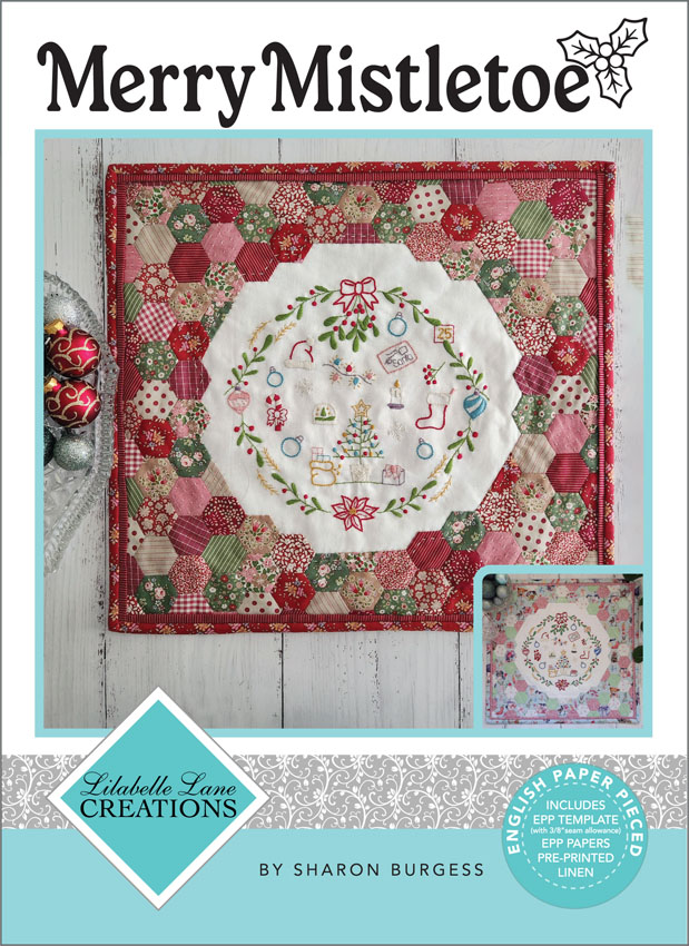 Merry Mistletoe - Includes Pre Printed Linen & EPP Papers + Template