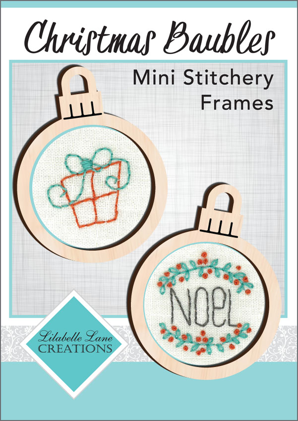 Christmas Bauble Mini Stitchery Frames