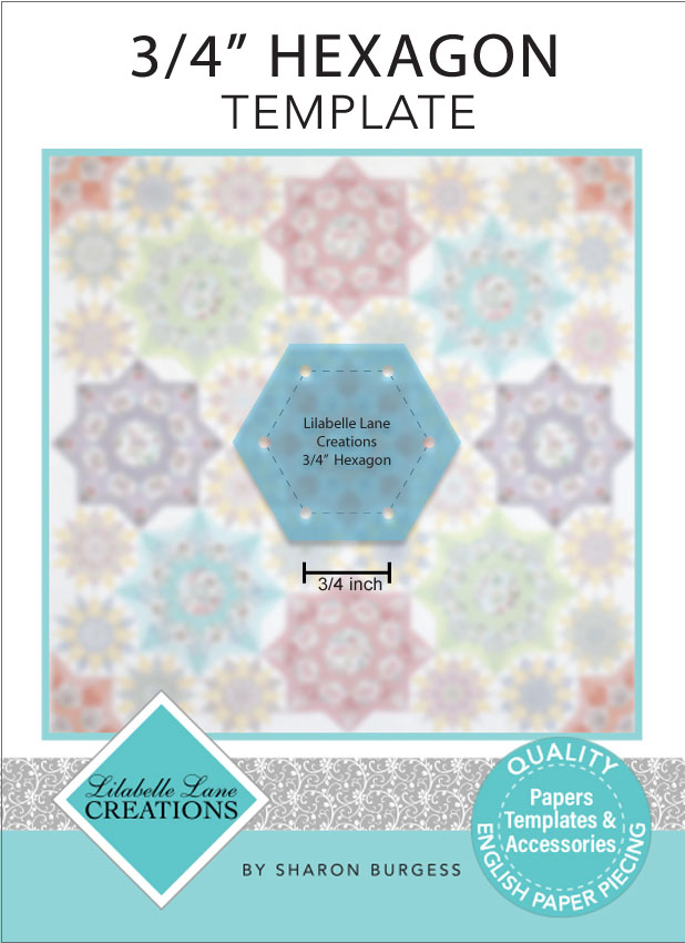 3/4" Hexagon Template