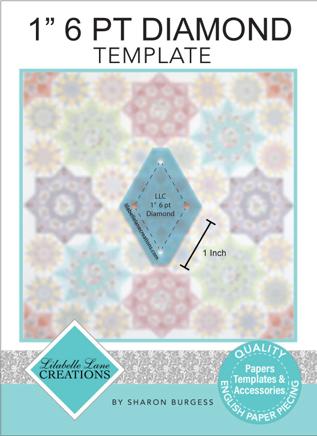 1" 6 Point Diamond Template