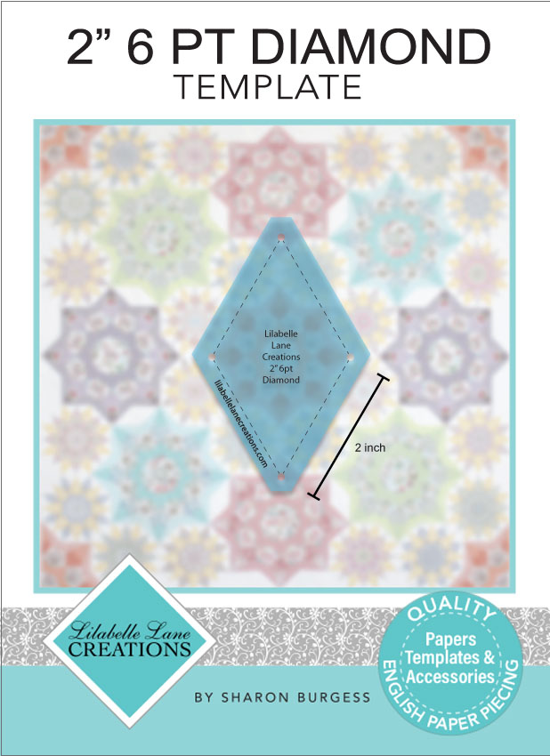 2" 6 Point Diamond Template