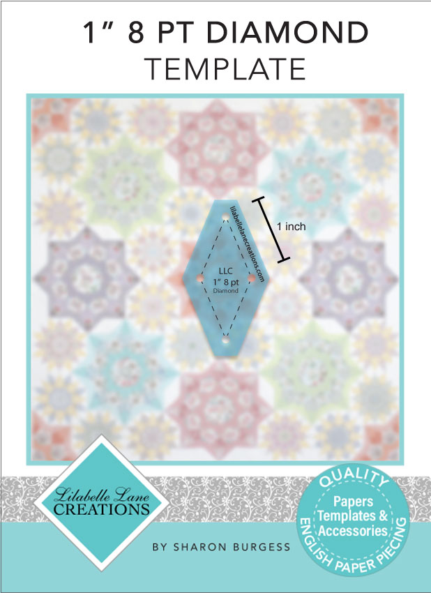 1" 8 Point Diamond Template