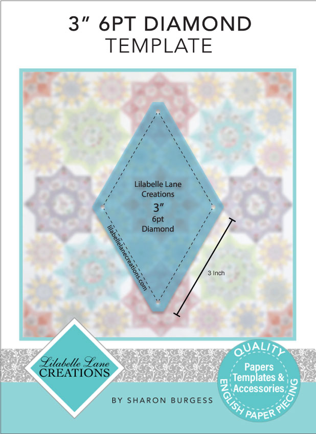 3" 6 point Diamond Template