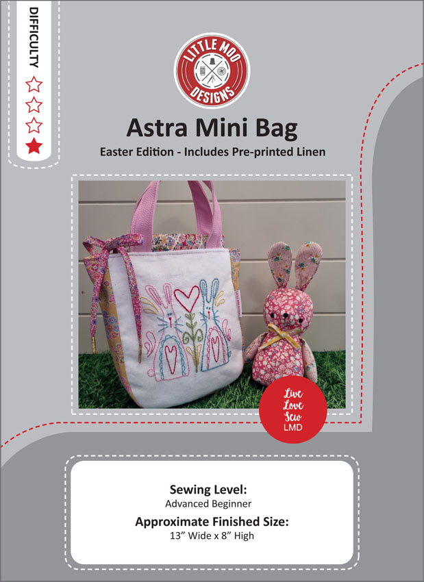 Astra Mini Bag & Cute Bunnies Stitchery