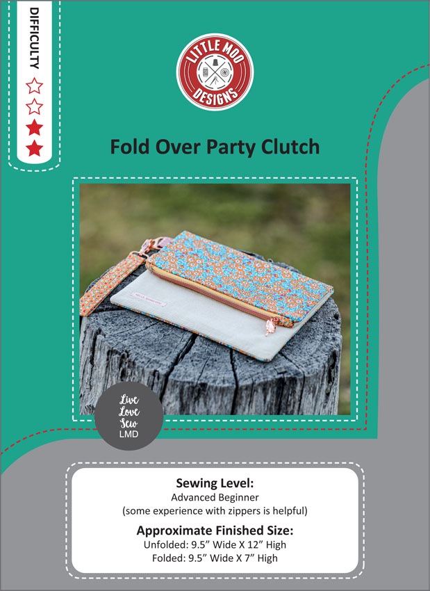 Foldover Party Clutch - Liberty