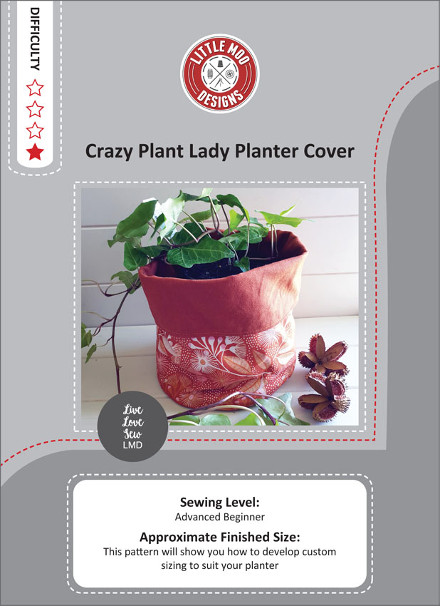 Crazy Plant Lady Planter Cover