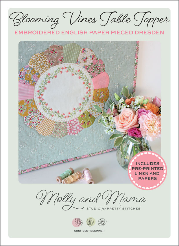 Blooming Vines Table Topper - Digitally Printed Linen Included