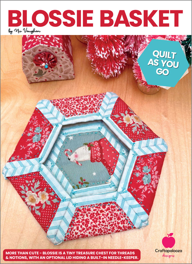 Blossie Basket - Includes Quilt as You Go Templates