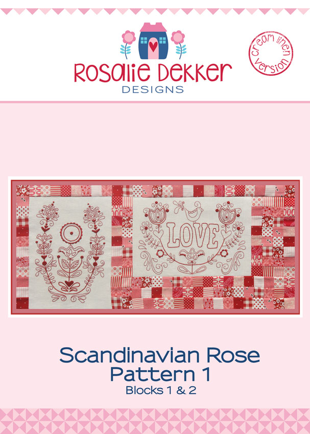 Scandinavian Rose Block 1