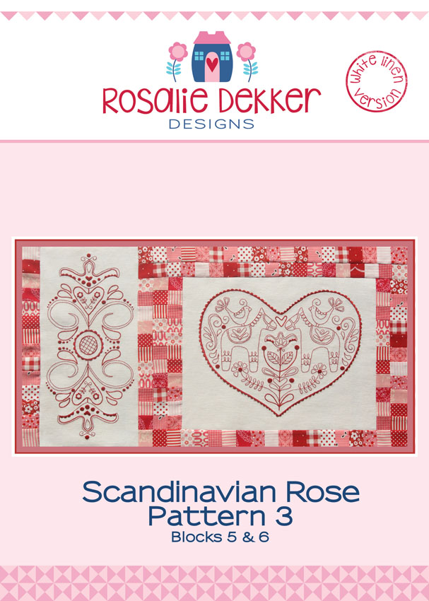 Scandinavian Rose Block 3