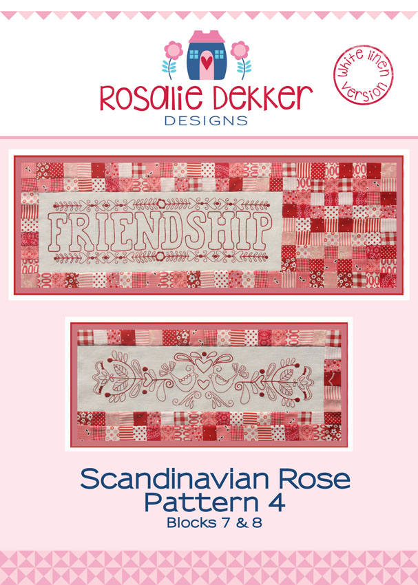 Scandinavian Rose Block 4