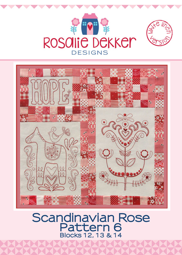 Scandinavian Rose Block 6