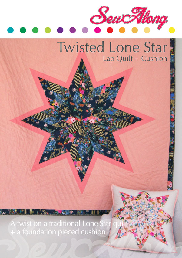 Twisted Lone Star - Quilt & Cushion