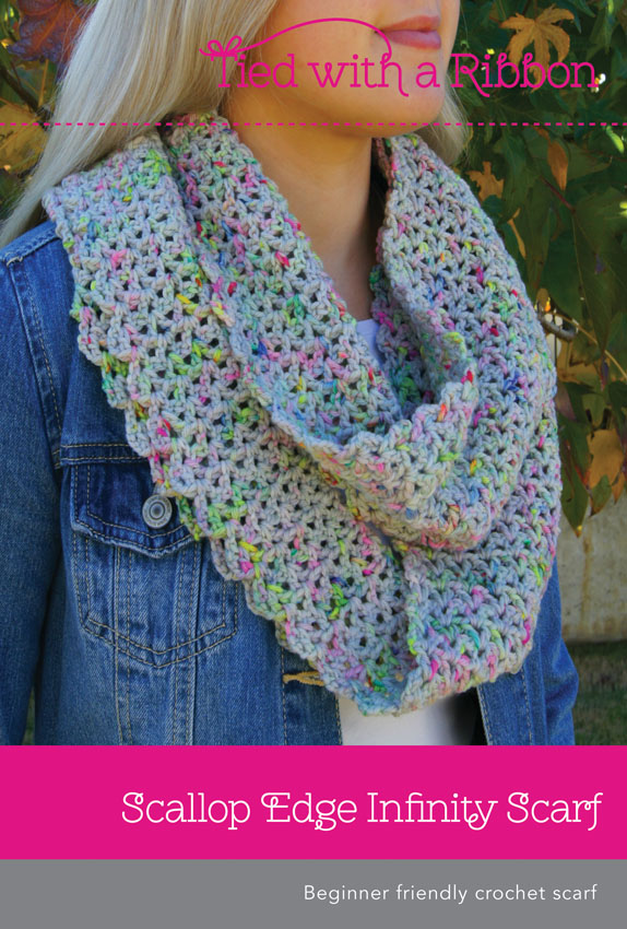 Scallop Edge Infinity scarf