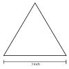 3" Equilateral Triangle Papers