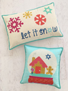 Snowglobe and Snowflakes Pillow Set